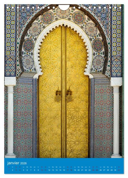 Produktbild: Portes Orientales (Calendrier mural 2026 DIN A4 horizontal), CALVENDO calendrier mensuel