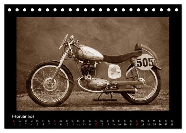 Produktbild: Motorrad Oldtimer aus &Ouml;sterreich (Tischkalender 2026 DIN A5 quer), CALVENDO Monatskalender