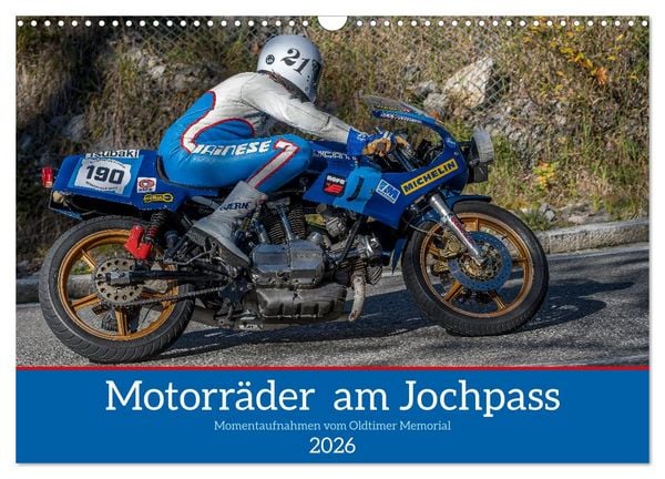 Produktbild: Motorr&auml;der am Jochpass (Wandkalender 2026 DIN A3 quer), CALVENDO Monatskalender