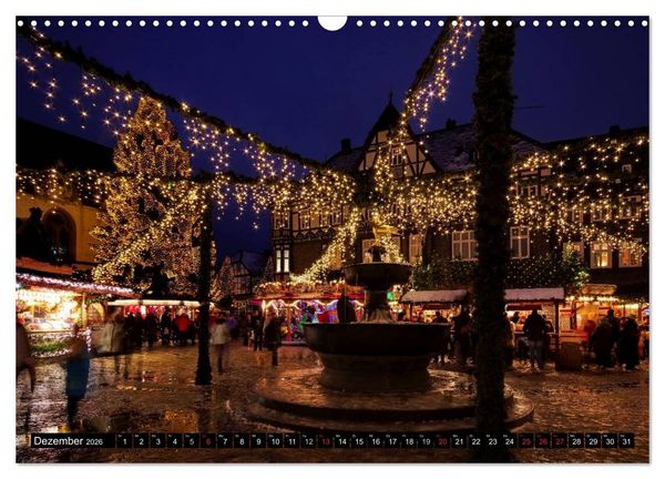 Produktbild: Goslar - Hanse- und Kaiserstadt im Harz (Wandkalender 2026 DIN A3 quer), CALVENDO Monatskalender