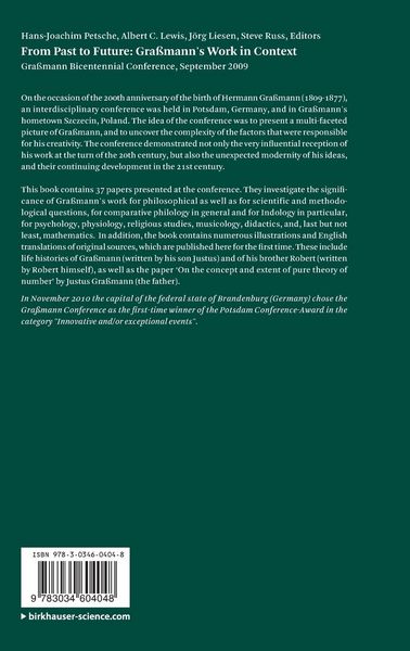 Produktbild: From Past to Future: Gra&szlig;mann's Work in Context