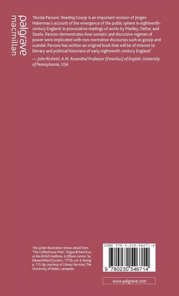 Produktbild: Reading Gossip in Early Eighteenth-Century England