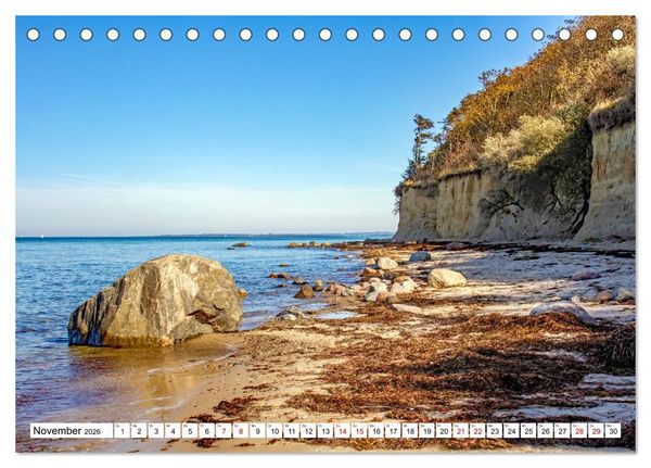 Produktbild: Ostseeinsel Poel - K&uuml;stenimpressionen (Tischkalender 2026 DIN A5 quer), CALVENDO Monatskalender