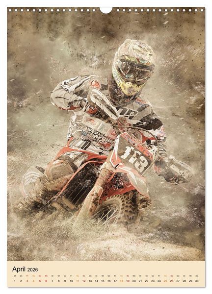 Produktbild: Motocross - Sport der Extreme (Wandkalender 2026 DIN A3 hoch), CALVENDO Monatskalender