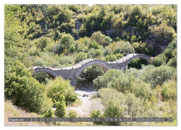 Produktbild: Griechenland 2026 - Zagorochoria und Vikos-Schlucht (Wandkalender 2026 DIN A2 quer), CALVENDO Monatskalender