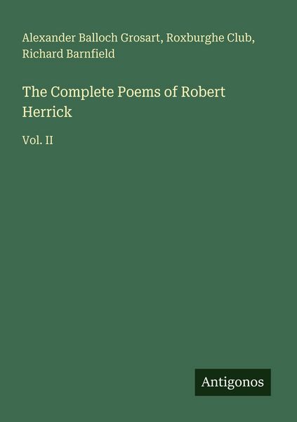 Produktbild: The Complete Poems of Robert Herrick