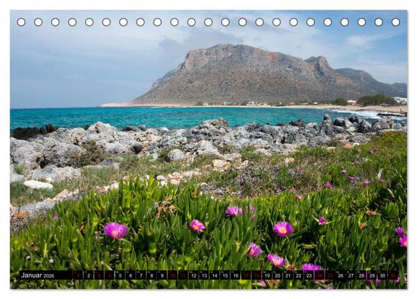 Produktbild: Zauberhaftes Kreta (Tischkalender 2026 DIN A5 quer), CALVENDO Monatskalender