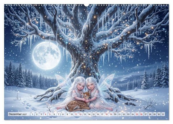 Produktbild: Im Zaubergarten der Feenkinder (Wandkalender 2027 DIN A2 quer), CALVENDO Monatskalender