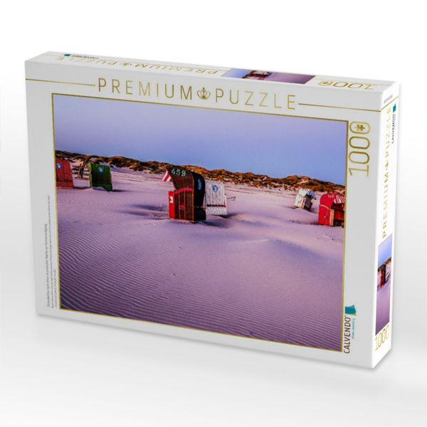 Produktbild: CALVENDO Puzzle Strandk&ouml;rbe nach einer st&uuml;rmischer Nacht vor Sonnenaufgang | 1000 Teile Lege-Gr&ouml;&szlig;e 64x48cm Foto-Puzzle f&uuml;r gl&uuml;ckliche Stunden