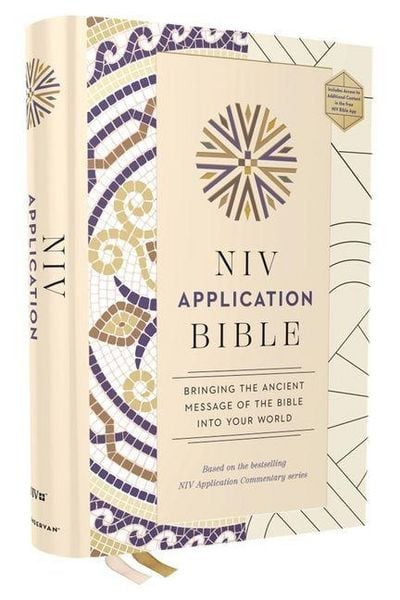Produktbild: NIV Application Bible, Hardcover, Multi-Cream, Red Letter, Comfort Print