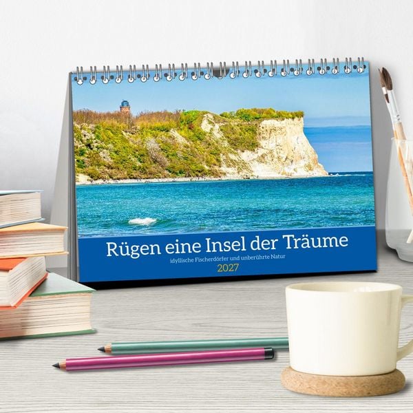 Produktbild: R&uuml;gen eine Insel der Tr&auml;ume (Tischkalender 2027 DIN A5 quer), CALVENDO Monatskalender