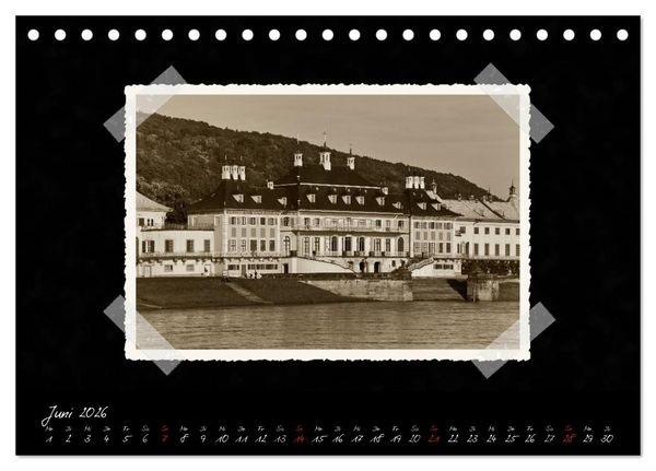 Produktbild: Dresden - Ein Kalender mit Fotografien wie aus einem alten Fotoalbum (Tischkalender 2026 DIN A5 quer), CALVENDO Monatskalender