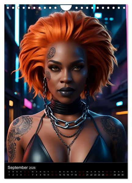 Produktbild: Die Hexen von Cyberpunk City (Wandkalender 2026 DIN A4 hoch), CALVENDO Monatskalender