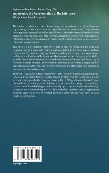 Produktbild: Engineering the Transformation of the Enterprise