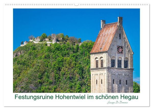 Festungsruine Hohentwiel im schönen Hegau (Wandkalender 2026 DIN A2 quer), CALVENDO Monatskalender