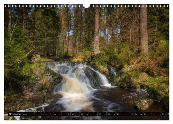 Produktbild: Fl&uuml;sse und Seen im Harz (Wandkalender 2026 DIN A3 quer), CALVENDO Monatskalender