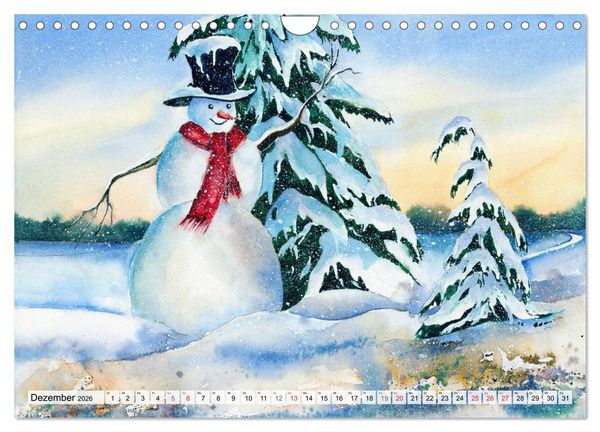 Produktbild: Jahreszeiten Aquarelle (Wandkalender 2026 DIN A4 quer), CALVENDO Monatskalender