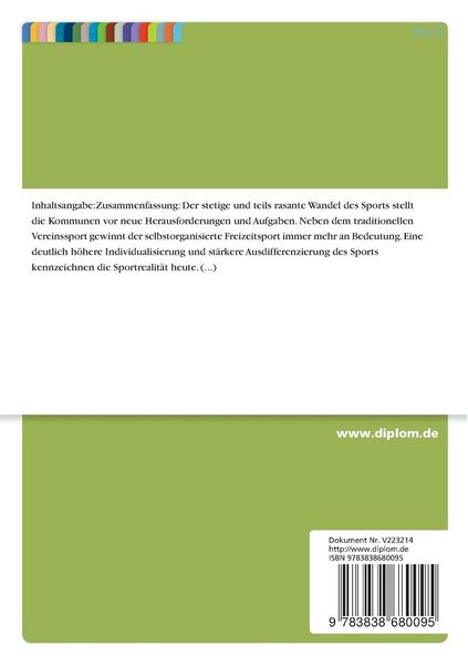 Produktbild: Zukunftsorientierte Sport- und Sportst&auml;ttenentwicklung