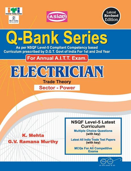 Produktbild: Up-Todate Q-Bank Electrician (Mcq Sol. Paper) (Nsqf - 5 Syll.) 1st & 2nd Yr.