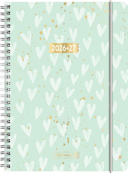 Schülerkalender 2026/2027 'Hearts' | A5, Kunststoff
