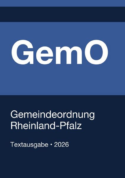Produktbild: GemO - Gemeindeordnung Rheinland-Pfalz 2026