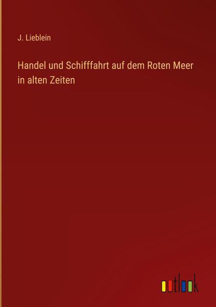 Produktbild: Handel und Schifffahrt auf dem Roten Meer in alten Zeiten