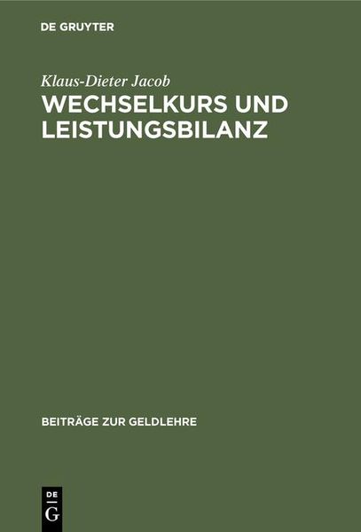 Produktbild: Wechselkurs und Leistungsbilanz