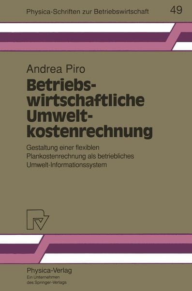 Produktbild: Betriebswirtschaftliche Umweltkostenrechnung