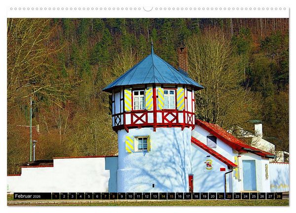 Produktbild: Facettenreiches Fachwerk (hochwertiger Premium Wandkalender 2026 DIN A2 quer), Kunstdruck in Hochglanz