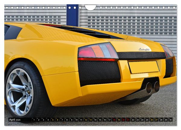 Produktbild: DER GELBE STIER - Lamborghini Murci&eacute;lago (Wandkalender 2025 DIN A4 quer), CALVENDO Monatskalender