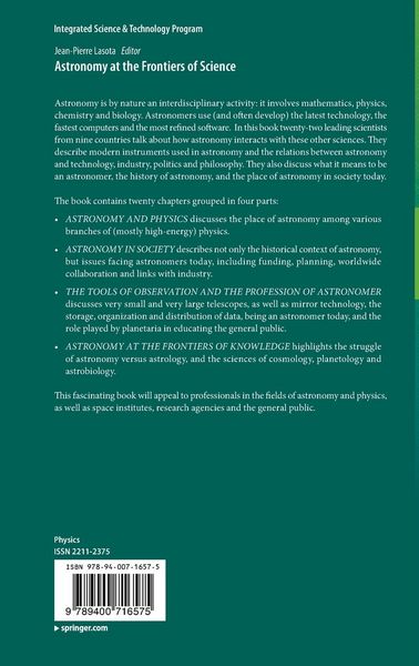 Produktbild: Astronomy at the Frontiers of Science