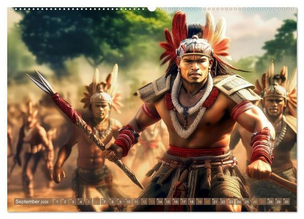 Produktbild: Untergegangene Kulturen - die Azteken (hochwertiger Premium Wandkalender 2026 DIN A2 quer), Kunstdruck in Hochglanz