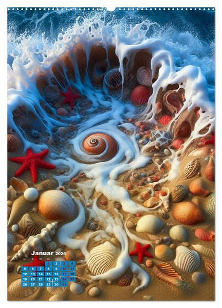 Produktbild: Aus Sand und Meerschaum! (Wandkalender 2026 DIN A2 hoch), CALVENDO Monatskalender