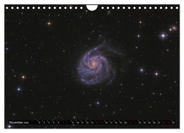 Produktbild: Galaxien im Universum (Wandkalender 2026 DIN A4 quer), CALVENDO Monatskalender