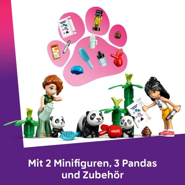 Produktbild: LEGO Friends 42648 Panda-Pflegestation, Kinder Spielzeug zum Bauen