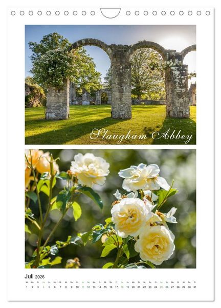 Produktbild: Gartenparadiese in England (Wandkalender 2026 DIN A4 hoch), CALVENDO Monatskalender