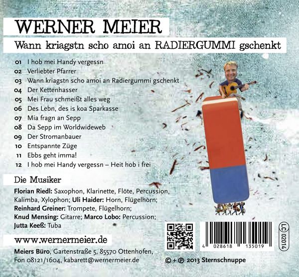 Produktbild: Wann kriagstn scho amoi an Radiergummi gschenkt