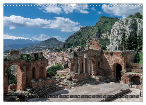 Produktbild: Sizilien &ndash; Landschaft und Architektur (Wandkalender 2026 DIN A3 quer), CALVENDO Monatskalender