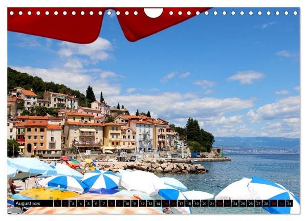 Produktbild: Kroatische Adria - Von Opatija bis Krk (Wandkalender 2026 DIN A4 quer), CALVENDO Monatskalender