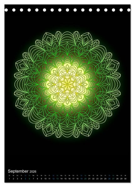 Produktbild: Mandala-Kalender 2026 (Tischkalender 2026 DIN A5 hoch), CALVENDO Monatskalender