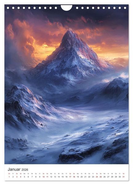 Produktbild: Midgard - Mythische Landschaften des Nordens (Wandkalender 2026 DIN A4 hoch), CALVENDO Monatskalender