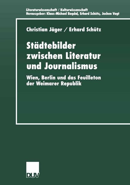 Produktbild: St&auml;dtebilder zwischen Literatur und Journalismus