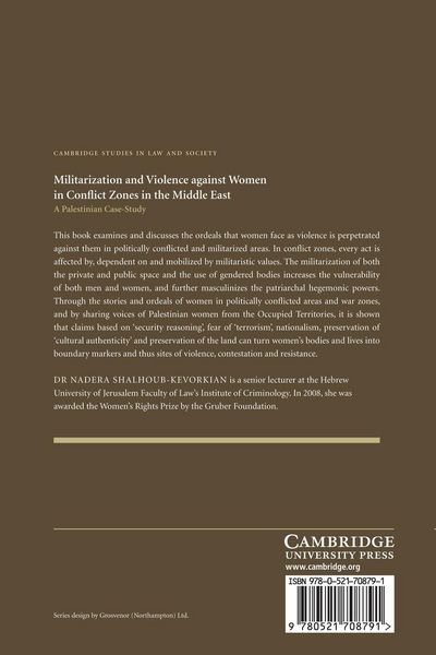 Produktbild: Militarization and Violence Against Women in Conflict Zones in the Middle East