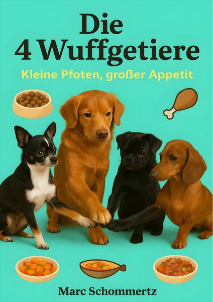 Produktbild: Die 4 Wuffgetiere - Kleine Pfoten, gro&szlig;er Appetit