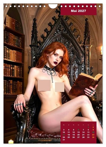 Produktbild: Gothic Engel (Wandkalender 2027 DIN A4 hoch), CALVENDO Monatskalender