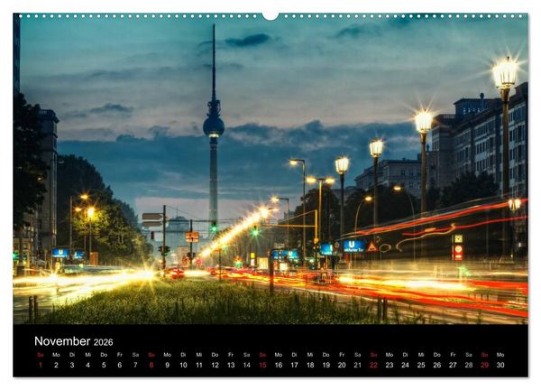 Produktbild: Berliner Stadtansichten (hochwertiger Premium Wandkalender 2026 DIN A2 quer), Kunstdruck in Hochglanz