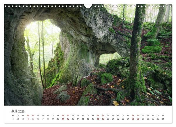 Produktbild: Fr&auml;nkische Schweiz &ndash; Zwischen Burgen, H&ouml;hlen und W&auml;ldern (Wandkalender 2026 DIN A3 quer), CALVENDO Monatskalender