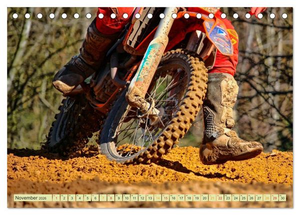 Produktbild: Motocross - so cool (Tischkalender 2026 DIN A5 quer), CALVENDO Monatskalender