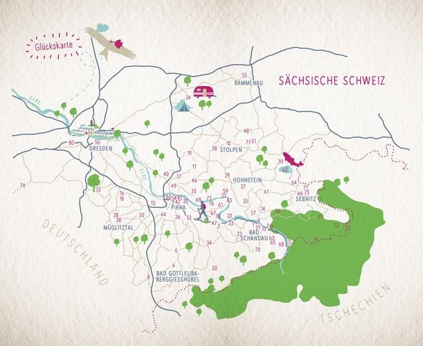 Produktbild: Glücksorte in der Sächsischen Schweiz