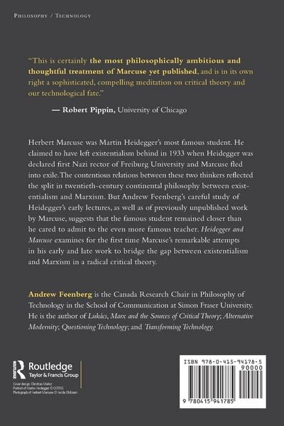 Produktbild: Heidegger and Marcuse